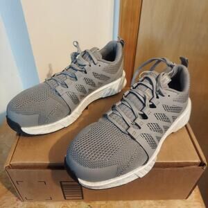 Reebok Fusion Flexweave RB5423 Men's US 7 M Grey Composite Toe Work Shoes NWOT